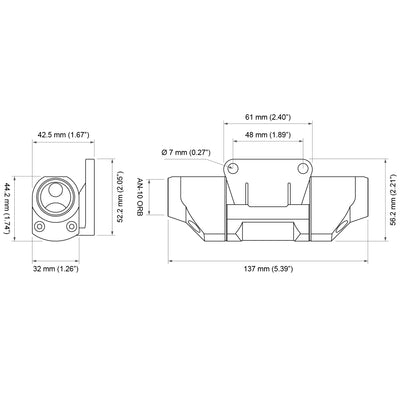 Full Flow Flex Fuel Sensor Adapter