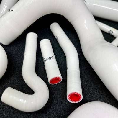 Silicone 318 Cooling Hose kit (Lifetime Warranty! ) Special Edition WHITE - Compatible with m42 engine e30