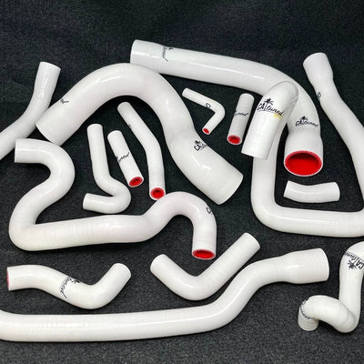 Silicone 318 Cooling Hose kit (Lifetime Warranty! ) Special Edition WHITE - Compatible with m42 engine e30
