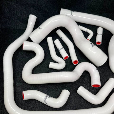 Silicone 318 Cooling Hose kit (Lifetime Warranty! ) Special Edition WHITE - Compatible with m42 engine e30