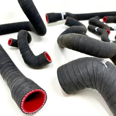 Silicone 318 Cooling Hose kit (Lifetime Warranty! ) - Compatible with m42 engine e30 VINTAGE CLOTH