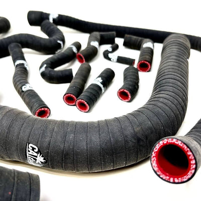 Silicone 318 Cooling Hose kit (Lifetime Warranty! ) - Compatible with m42 engine e30 VINTAGE CLOTH