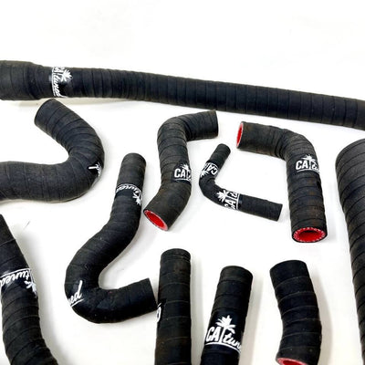 Silicone 318 Cooling Hose kit (Lifetime Warranty! ) - Compatible with m42 engine e30 VINTAGE CLOTH