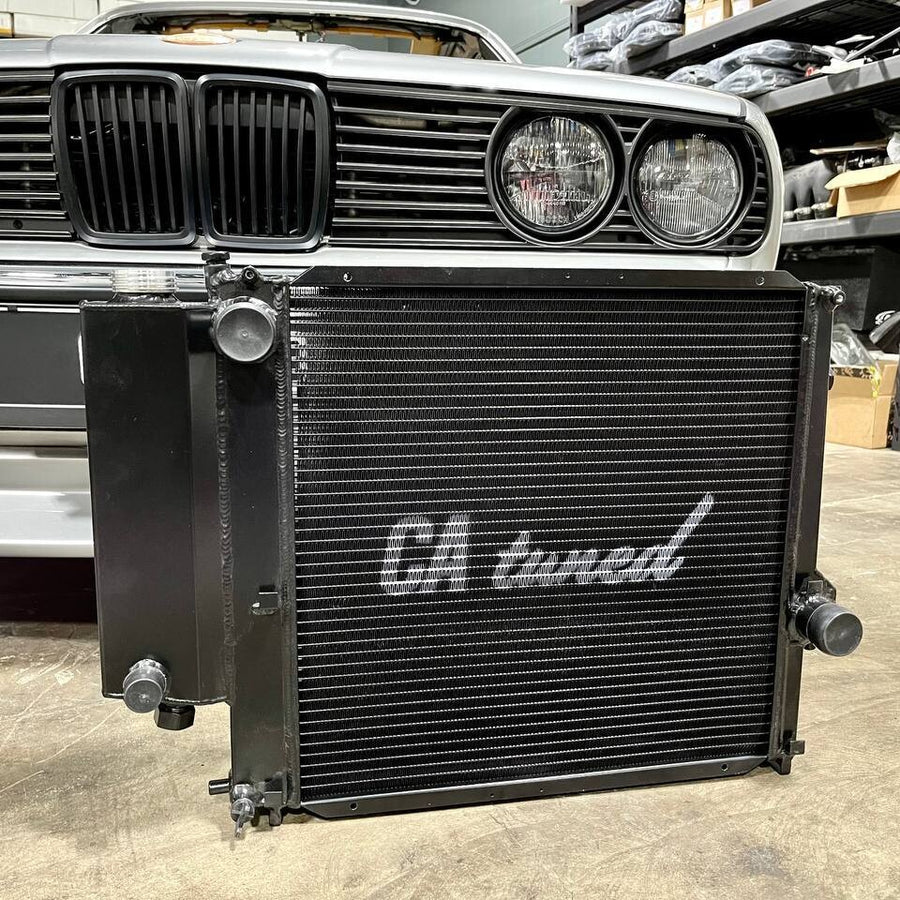 Catuned Radiator CAtuned All Aluminum Radiator Compatible with E30 318is i M42 Black Se