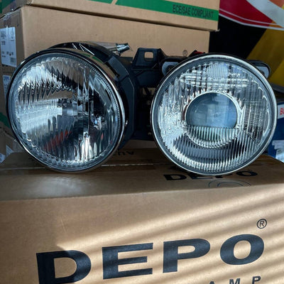 DEPO Euro Smiley Projector Headlights Compatible with All E30