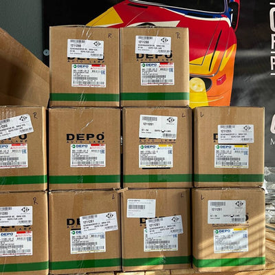 DEPO Euro Smiley Projector Headlights Compatible with All E30