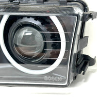 CAtuned EURO E36 BOSCH GLASS HEADLIGHTS w/ HID ANGEL EYES & More
