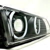 CAtuned EURO E36 BOSCH GLASS HEADLIGHTS w/ HID ANGEL EYES & More