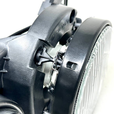 BMW E30 BOSCH Euro Smiley BLACK Smoked Crosshair Headlights Brand NEW