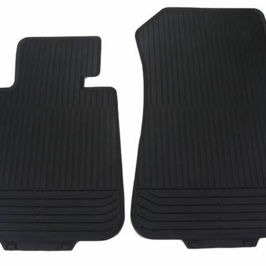 E30 BMW OEM Front Rubber Floor Mat Set - Anthracite
