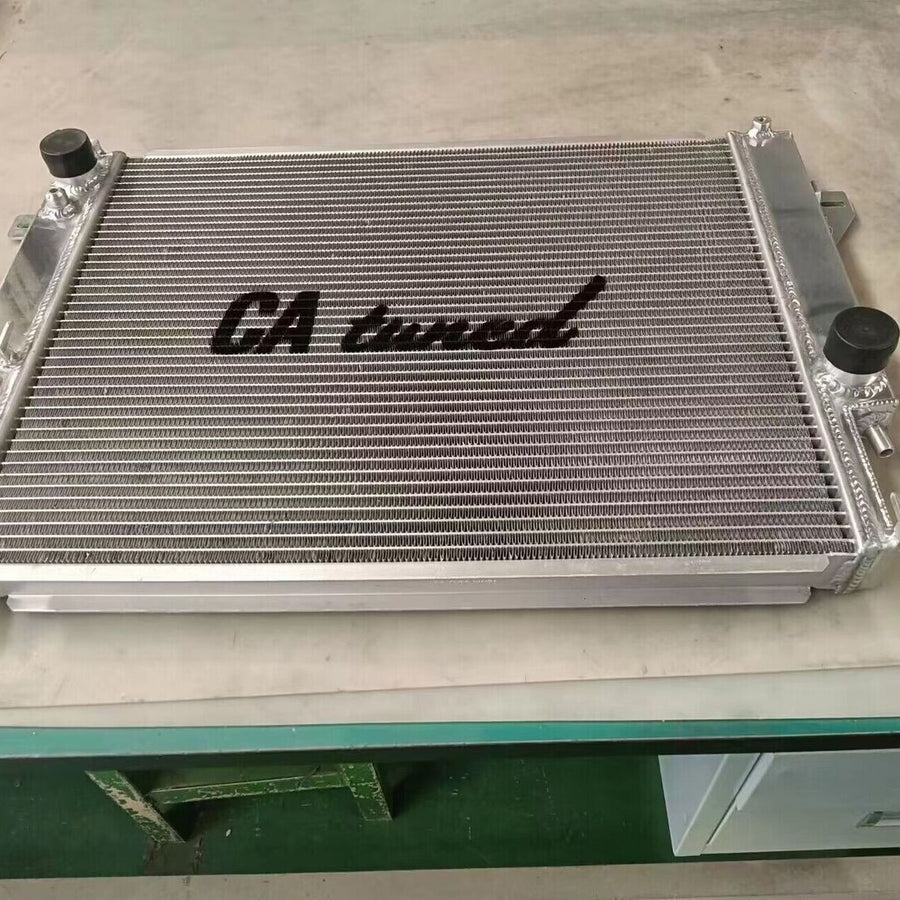 CAtuned Custom All Aluminum Radiator Compatible with E30 6 cyl & E36, E28, E24, E34 - Automatic transmission cooler and more!