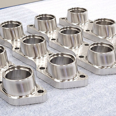 Billet Exhaust Manifold Flange (Pair) Compatible with M20