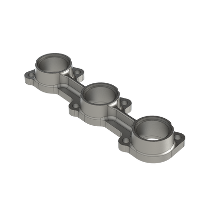 Billet Exhaust Manifold Flange (Pair) Compatible with M20