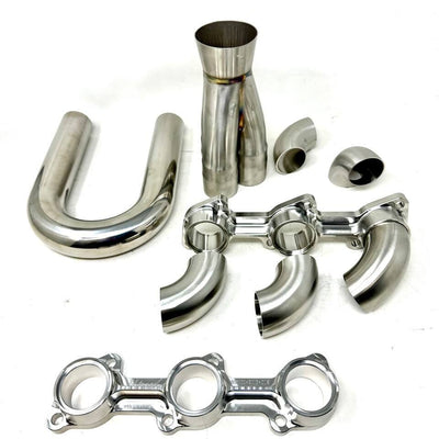 Billet Exhaust Manifold Flange (Pair) Compatible with M20