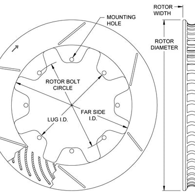 Replacement Rotors for E21/ 2002 BMW BBK GT 36 Curved Vane