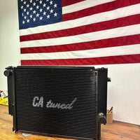 CAtuned Custom All Aluminum Radiator Black Series Compatible with E30 6 cyl & E36
