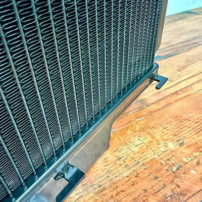 CAtuned Custom All Aluminum Radiator Black Series Compatible with E30 6 cyl & E36