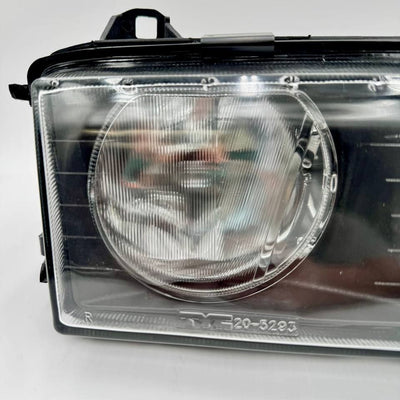 BMW Headlight Assembly Pair (Halogen) Euro - TYC Compatible with E36