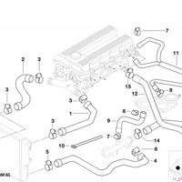 Silicone 318 Cooling Hose kit (Lifetime Warranty! ) - Compatible with M44 engine E36 Z3