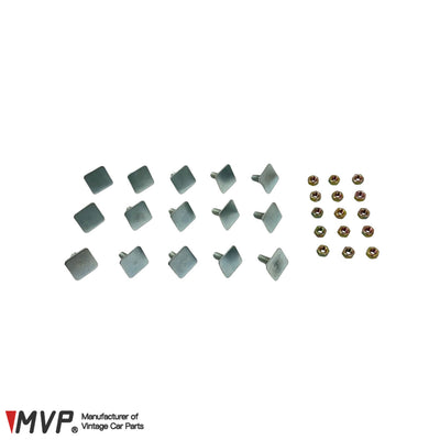 HARDWARE KIT / CLAMP SET FOR REAR CHROME EURO BUMPER TRIM Compatible with BMW E30