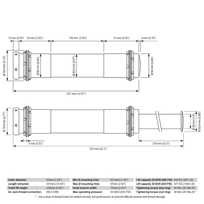 Air Jack 60 Competition, High Pressure