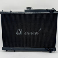 CAtuned BLACK Performance All Aluminum Radiator w/ cap compatible with Skyline R33 GTR