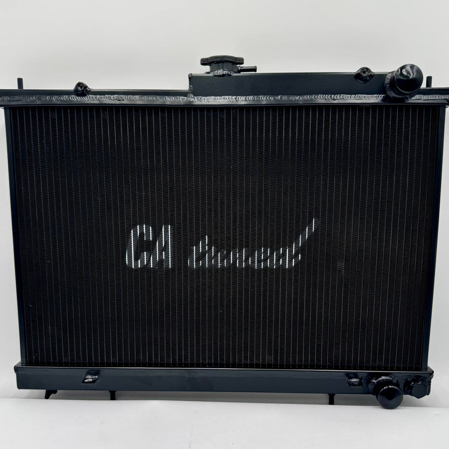 CAtuned BLACK Performance All Aluminum Radiator w/ cap compatible with Skyline R33 GTR