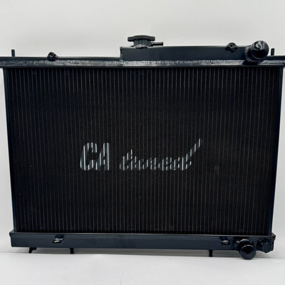 CAtuned BLACK Performance All Aluminum Radiator w/ cap compatible with Skyline R33 GTR