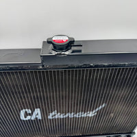 CAtuned BLACK Performance All Aluminum Radiator w/ cap compatible with Skyline R33 GTR