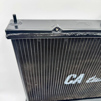 CAtuned BLACK Performance All Aluminum Radiator w/ cap compatible with Skyline R33 GTR