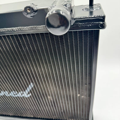 CAtuned BLACK Performance All Aluminum Radiator w/ cap compatible with Skyline R33 GTR