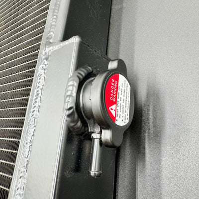 CAtuned BLACK Performance All Aluminum Radiator w/ cap compatible with Skyline R33 GTR