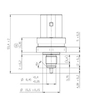 10 BAR (150 PSI) Bosch fuel/oil pressure/temperature sensor, M10x1