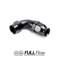 Full Flow PTFE Hose End Fitting 90 Degree AN-10