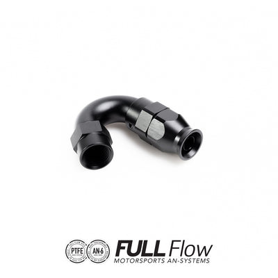 Full Flow PTFE Hose End Fitting 150 Degree AN-6