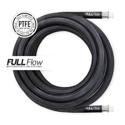 Black Nylon PTFE Braided Fuel Hose AN-10, Length 2m