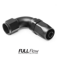Full Flow AN Hose End Fitting 90 Degree AN-12
