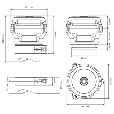 Blow Off Valve BOV50C V-Band