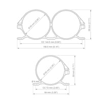 Single Universal Bracket 65mm, with Bosch 044 insert
