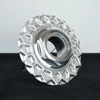 BBS RS Large Thread Center Cap 171 mm - Waffle Plate + Hex BUNDLE 1/2 Height