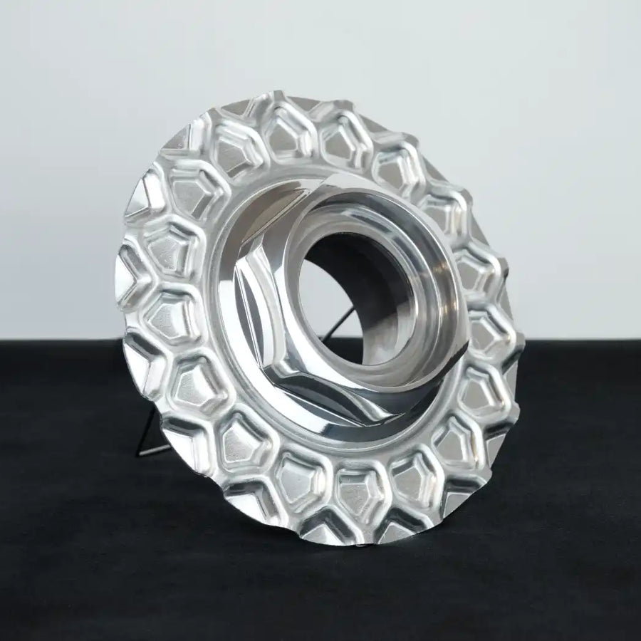 BBS RS Large Thread Center Cap 171 mm - Waffle Plate + Hex BUNDLE 1/2 Height