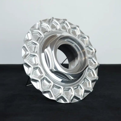 BBS RS Large Thread Center Cap 171 mm - Waffle Plate + Hex BUNDLE 1/2 Height