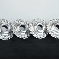 BBS RS Large Thread Center Cap 171 mm - Waffle Plate + Hex BUNDLE 1/2 Height - Set (4x)