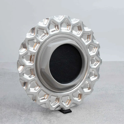 BBS RC 17 18 aluminum center caps - RS waffle design - NEW