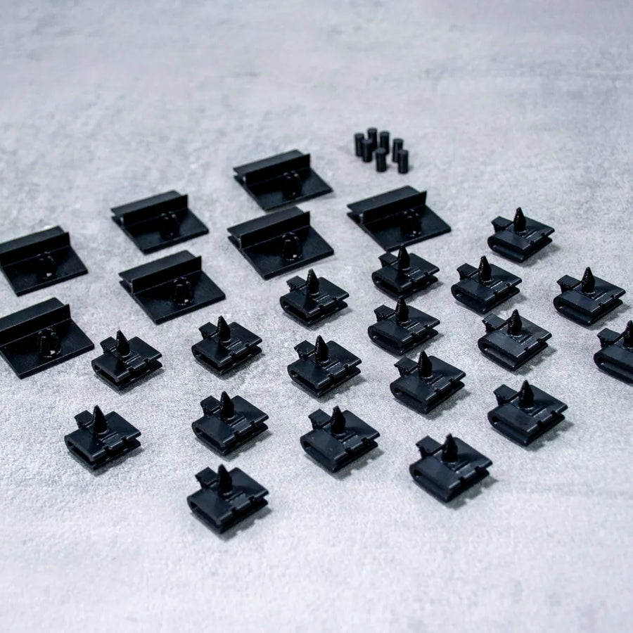 M technic 2 Apron Clips + Side Rocker Panel Clips set - BMW E30 BUNDLE