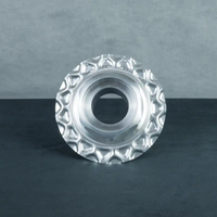 BBS RS Small Center Cap 151 mm - Waffle Plate + Hex BUNDLE 1/2 Height