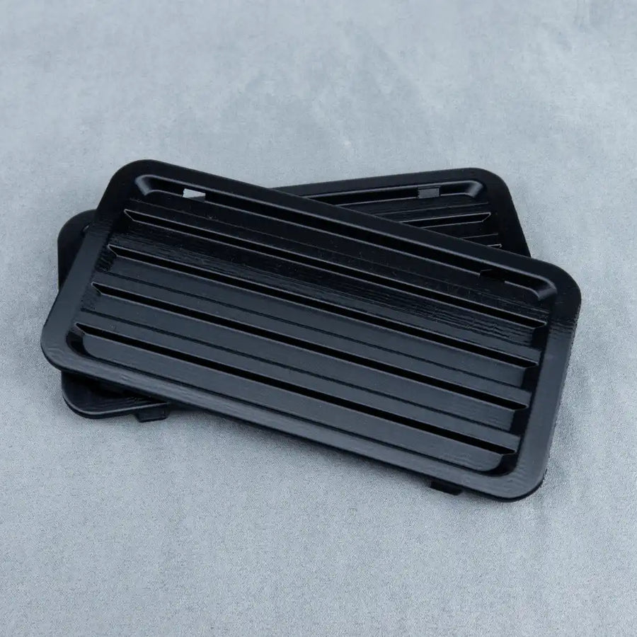 Set of Fog Light Blank Ribbed Trims - Early Type 1 BMW E30 Bumper