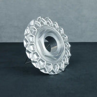 BMW 16 Style 5 aluminum billet center caps - 5x120 hubcaps set