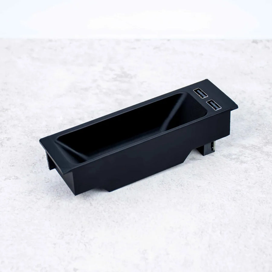 Center Console Tray USB A Double Charger - BMW E46 Ashtray Replacement