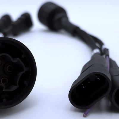 E36 Euro Headlight Adapter Harness Pair – Bosch, ZKW, AL, Depo, Plug & Play (for USA cars to Euro headlights)